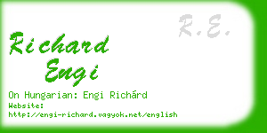 richard engi business card
